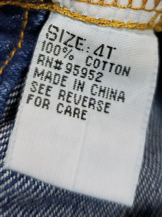 Gio Girl Jeans Denim Embroidered Overalls Size 4T NWT - Picture 3 of 13